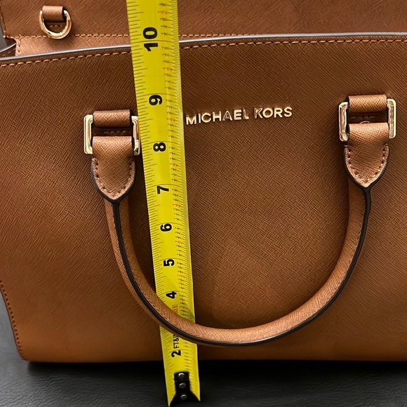 Michael Kors Selma Large Saffiano Leather Satchel - Picture 12 of 16